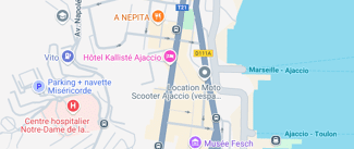 plan de l'agence Shiva ajaccio