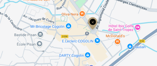 plan de l'agence Shiva st-tropez-cogolin