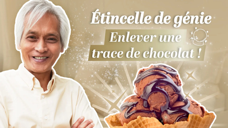 Comment enlever une tache de glace au chocolat sur un vêtement