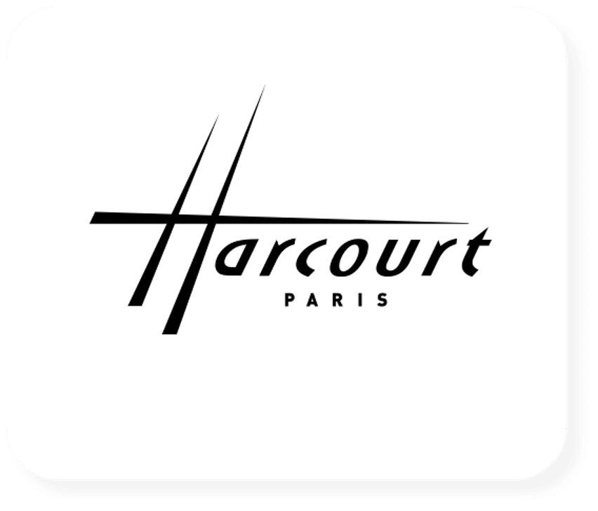 Logo Shiva x Harcourt : Un partenariat audacieux